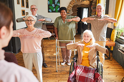 Senior People Exercising